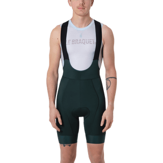men wearing a forest green cycling short