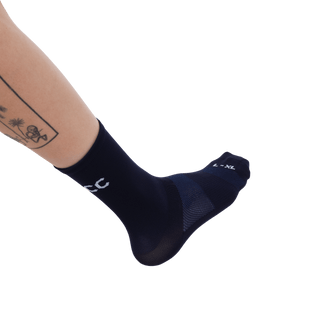 blue cycling socks