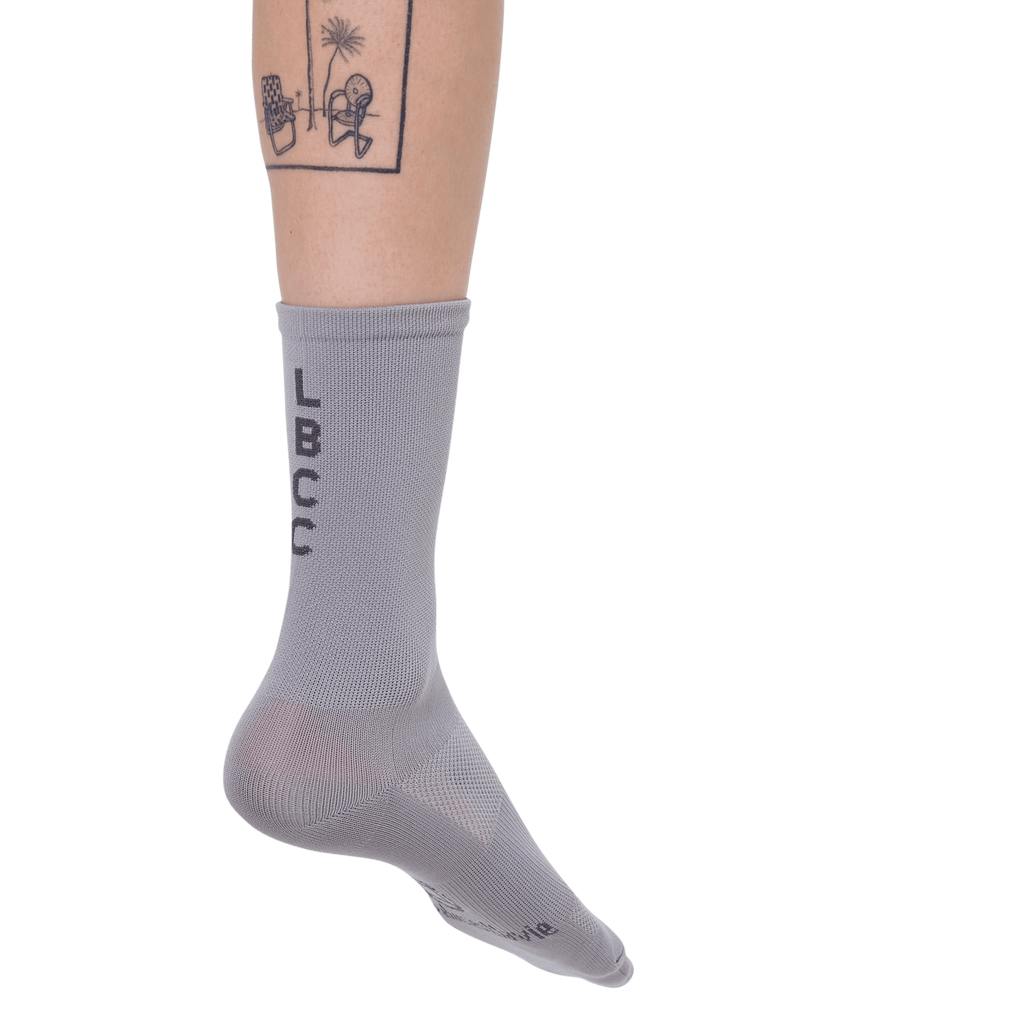 grey cycling socks