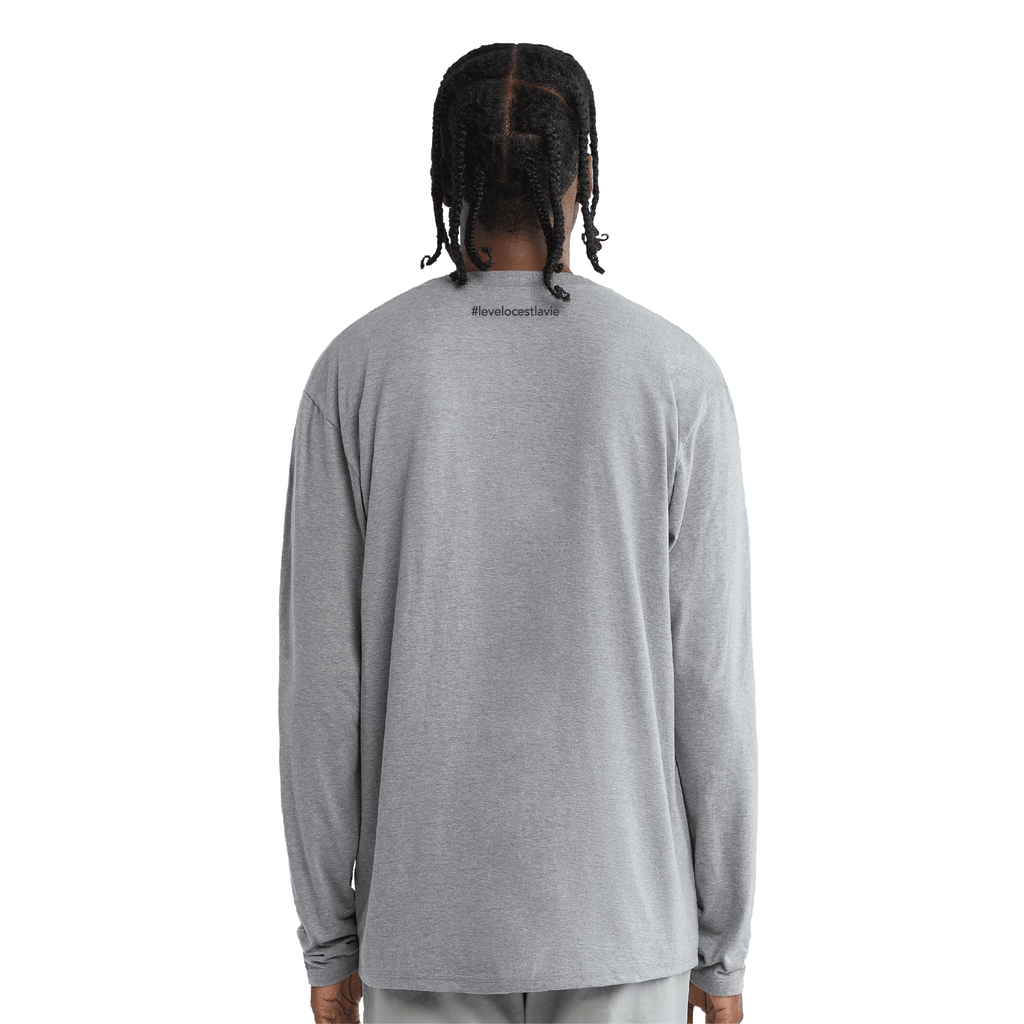 back of a grey shirt